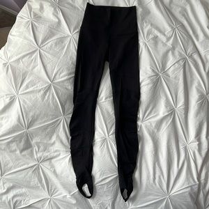 Lululemon Black High-Waisted Stirrup Leggings